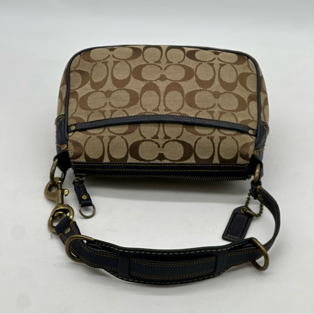 Coach Limited Edition Signature Suede and Leather Shoulder Bag. SOLD SOLD. - Picture 7 of 10